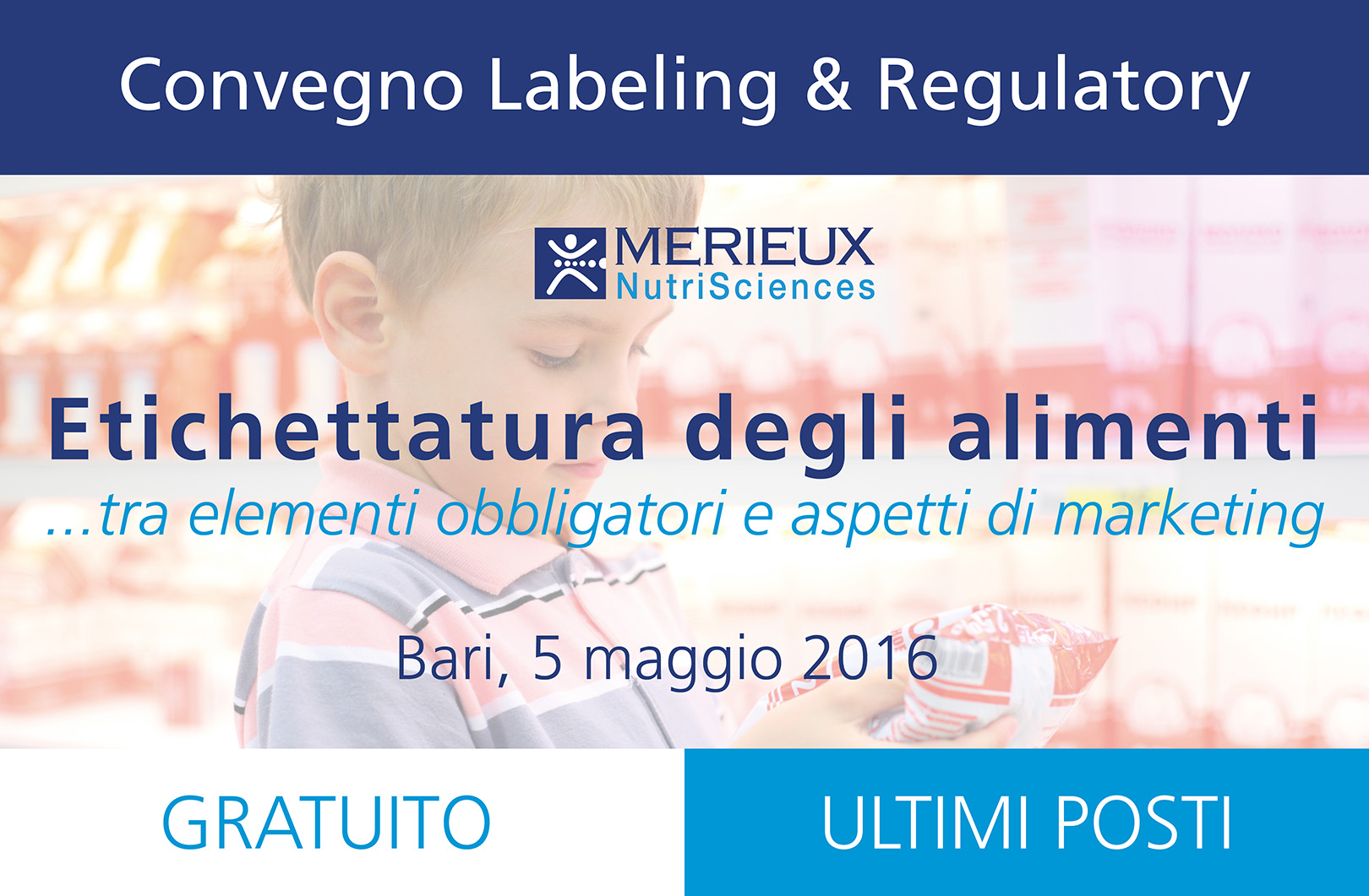 Mérieux NutriSciences Convegno Labeling and Regulatory Services gratuito a Bari 5 Maggio 2016