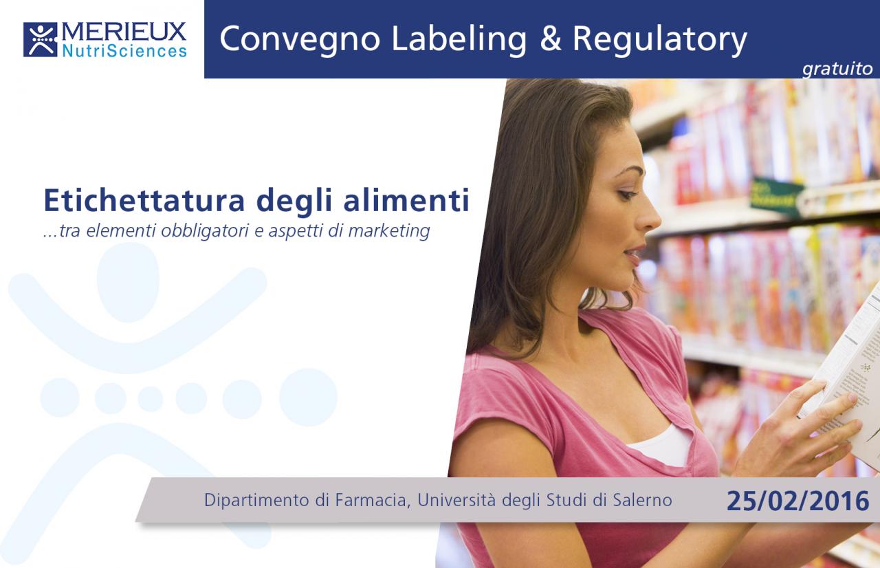 Convegno Labeling and Regulatory services gratuito a Salerno - 25 febbraio 2016
