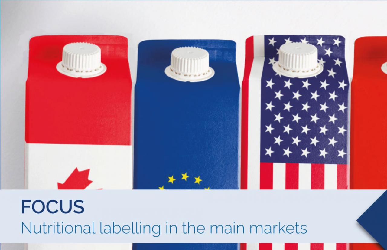 etichettatura nutrizionale nei mercati principali